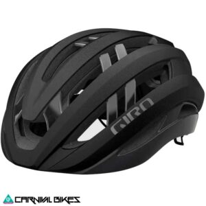 Casco Ruta Giro Aries Spherical Negro vista frontal – CARNIVALBIKES Chile