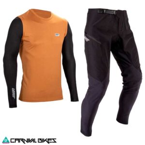 Kit MTB Leatt Ride Niño 1.0 V25 Rust vista frontal – CARNIVALBIKES Chile